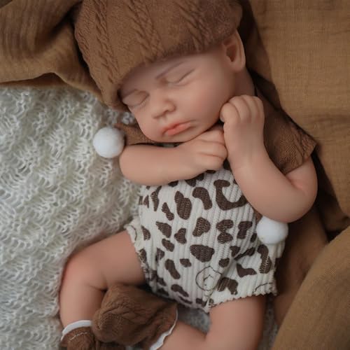 SOFTMARY Lifelike Reborn Baby Dolls - 12-inch Full Silicone Newborn
